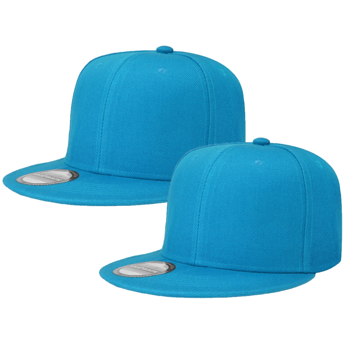 2 Pack Snapback Hats Flat Brim Adjustable Baseball Cap Snapback Two-Tone Flat Brim Hat - The Emily Effect main image 3
