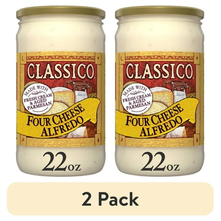 (2 pack) Classico Four Cheese Alfredo 22 oz, Liquids