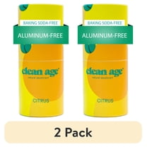 (2 pack) Clean Age Natural Deodorant for Teens, Women, Men | Aluminum Free, Baking Soda Free, Citrus 2 oz.