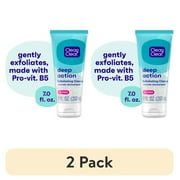 2 pack Clean Clear Oil-Free Deep Action Exfoliating Acne Face Wash, Facial Cleanser, 7oz