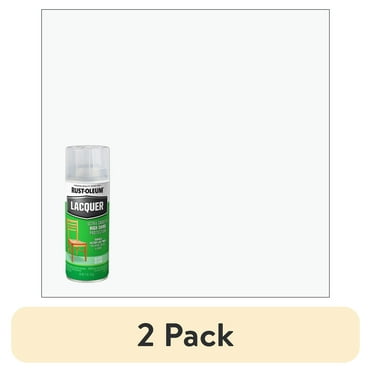 (2 pack) Clear, Rust-Oleum Specialty Gloss Lacquer Spray Paint-1906830, 11 oz