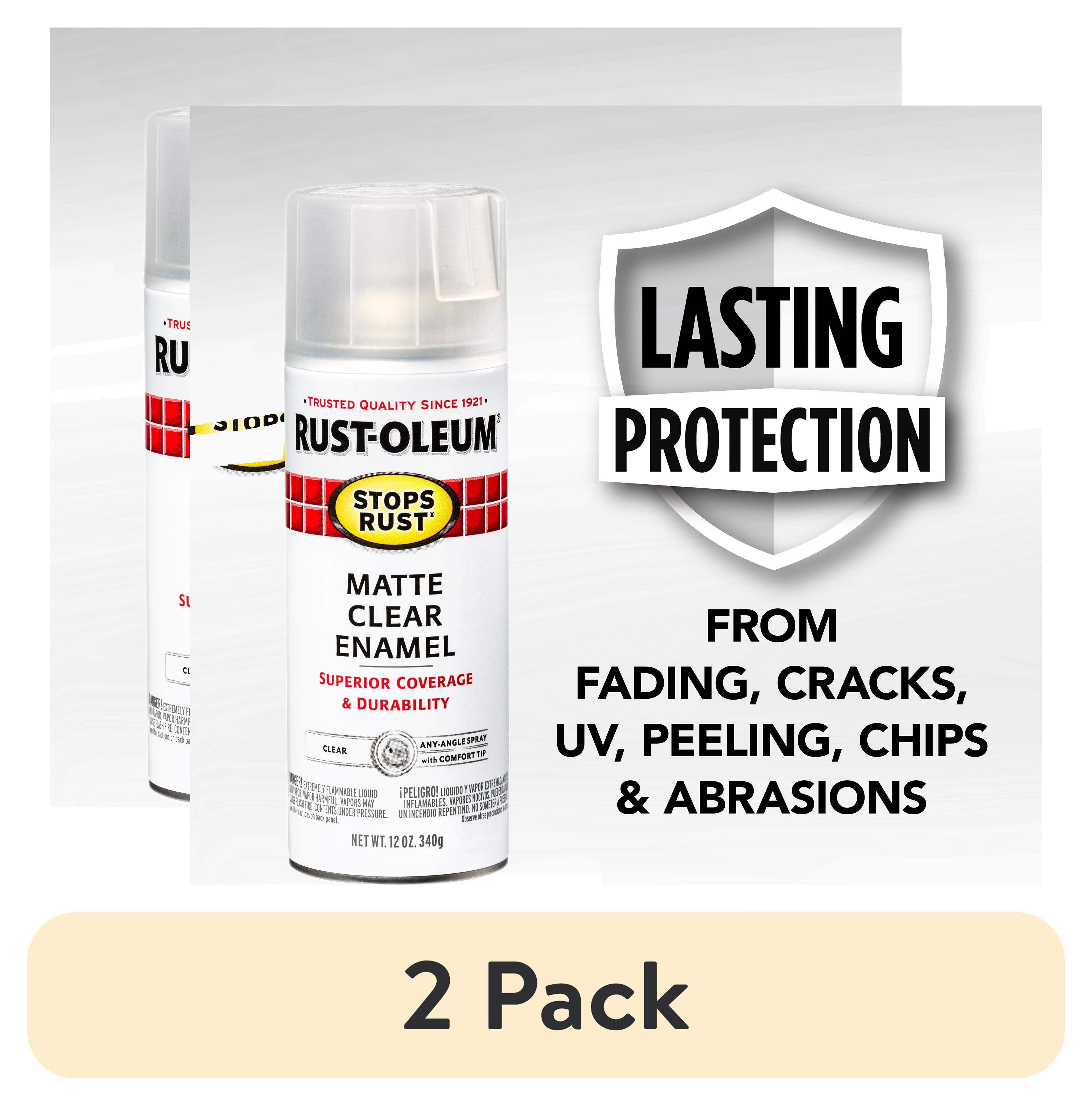 White, Rust-Oleum Stops Rust Protective Enamel Satin Spray Paint
