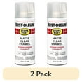 thumbnail image 1 of (2 pack) Clear, Rust-Oleum Stops Rust Protective Enamel Matte Spray Paint-285093, 12 oz, 1 of 13