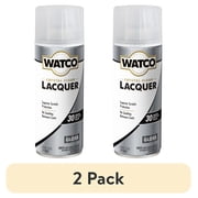 2 pack Clear, Watco Lacquer Wood Finish Gloss Spray-302656, 11.25 oz