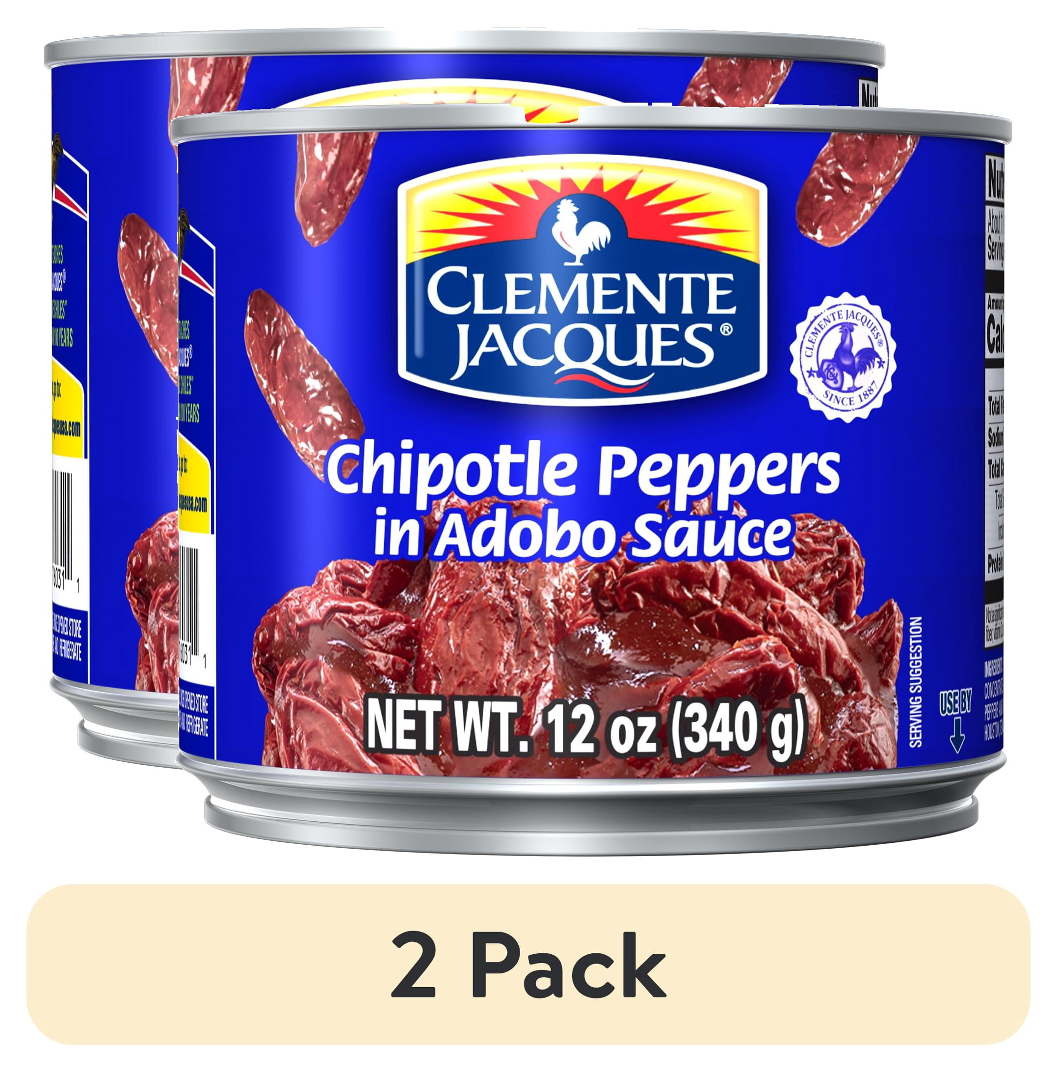(2 pack) Clemente Jacques Chipotle Peppers in Adobo Sauce, 12 oz Can