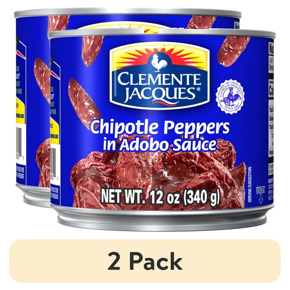 (2 pack) Clemente Jacques Chipotle Peppers in Adobo Sauce, 12 oz Can