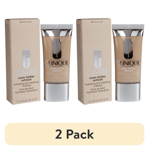 (2 pack) Clinique 249162 1 oz Even Better Refresh Hydrating & Repairing Makeup, No.WN 04 Bone