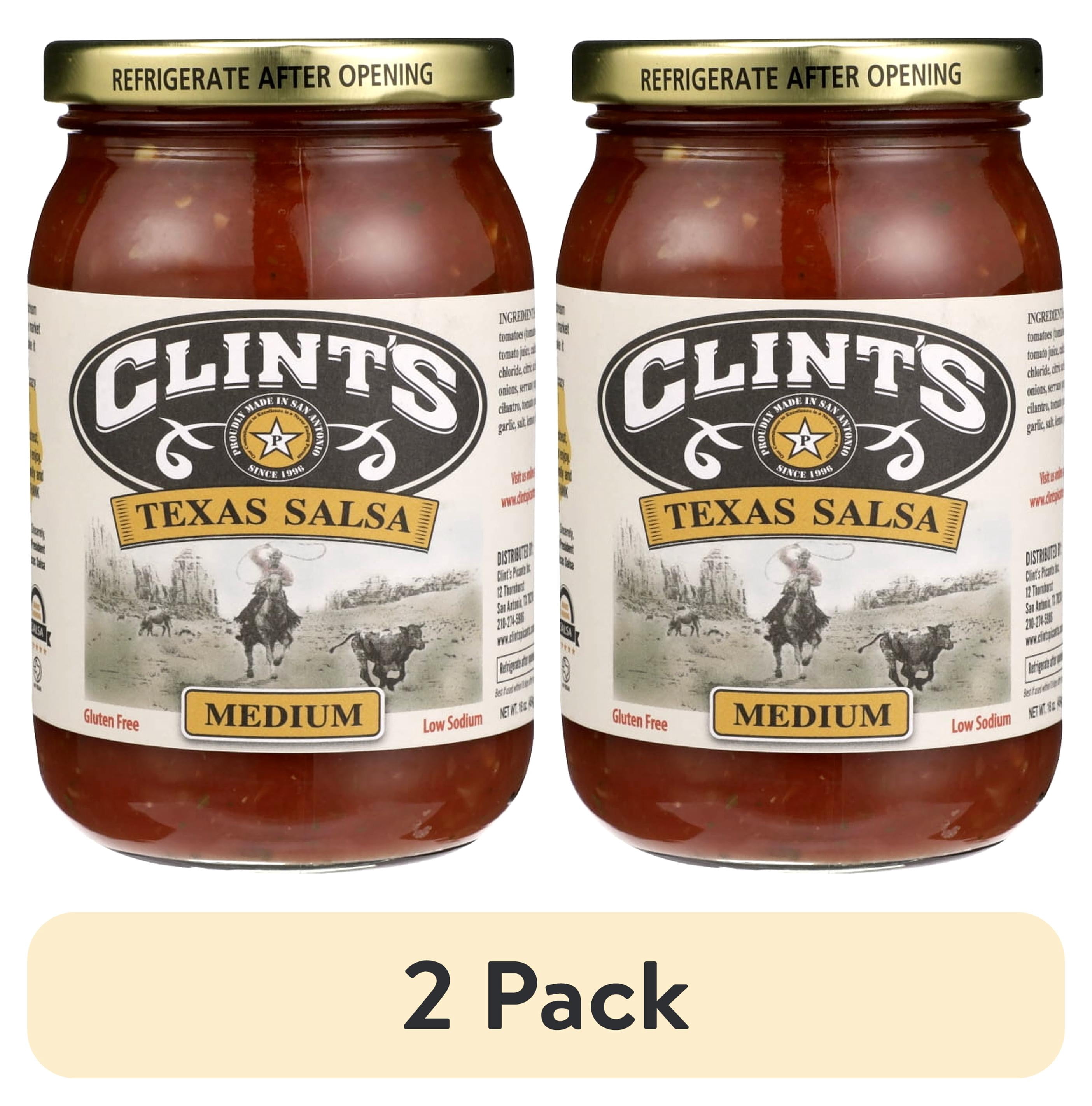 (2 pack) Clint'S Salsa Medium Mexican, 16 Oz