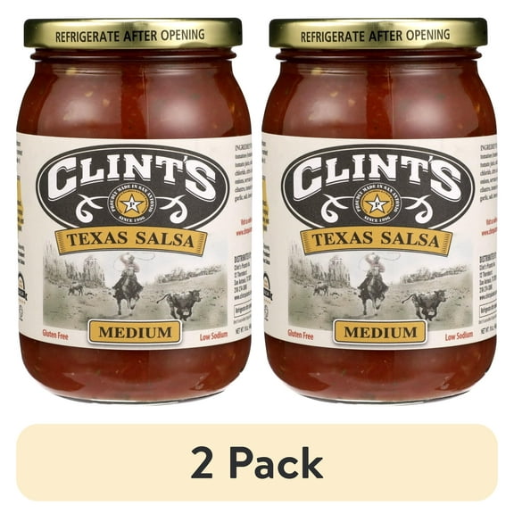 (2 pack) Clint'S Salsa Medium Mexican, 16 Oz