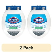 (2 pack) Clorox Antimicrobial Elongated Soft Cushioned Toilet Seat