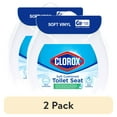 thumbnail image 1 of (2 pack) Clorox Antimicrobial Round Soft Cushioned Toilet Seat, 1 of 9