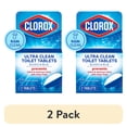 thumbnail image 1 of (2 pack) Clorox Bleach and Blue Toilet Bowl Cleaner Tablets, Rain Clean, 2 Count, 1 of 11