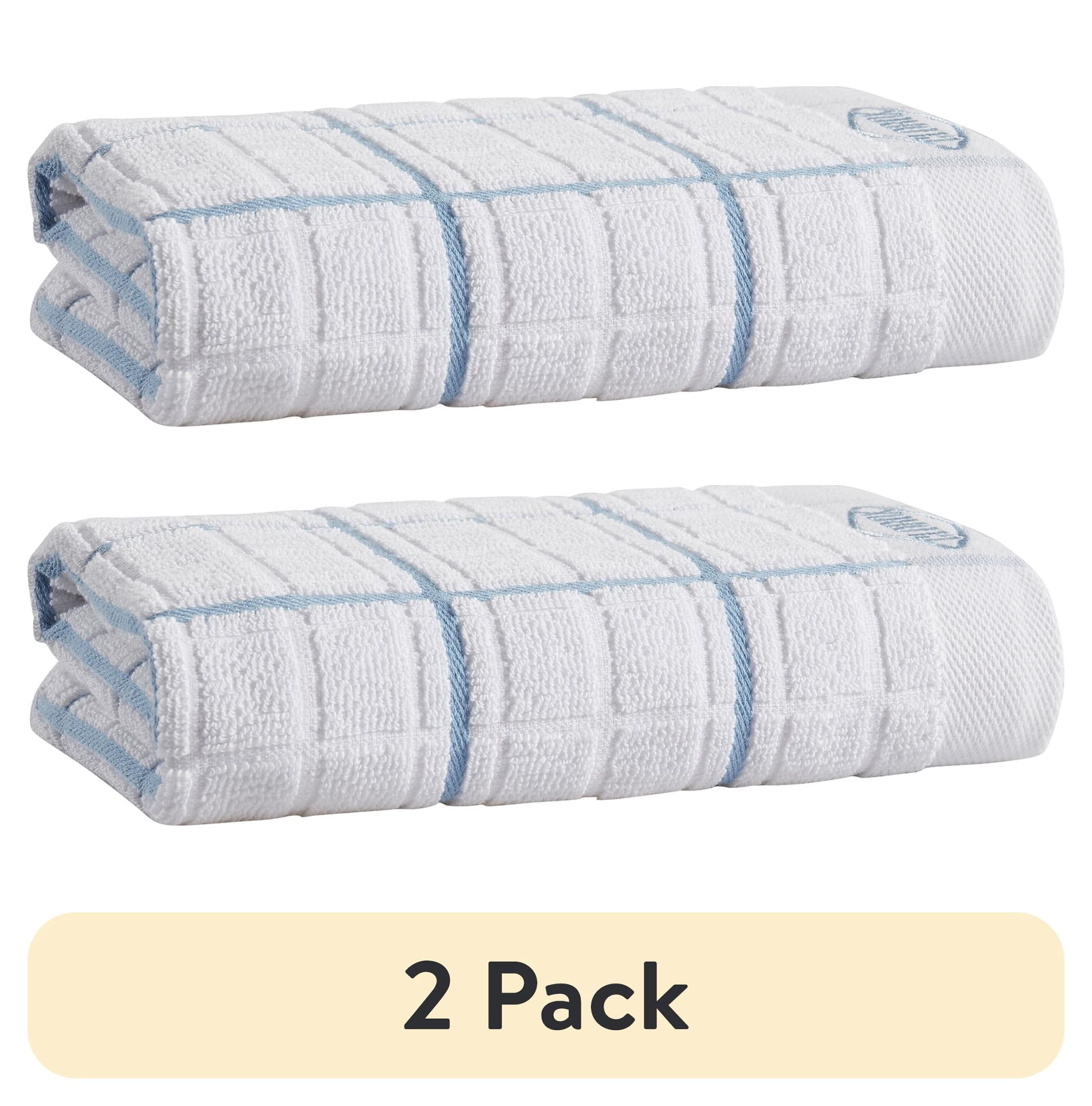 (2 pack) Clorox Cotton Kitchen Towel 1 Pack, for Cooking, Drying Dishes, Cleaning - (16" x 26") Blue
