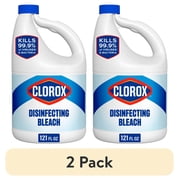 2 pack Clorox Disinfecting Liquid Bleach Cleaner, Regular Scent, 121 fl oz