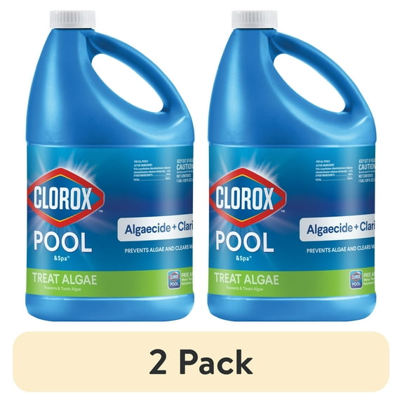 (2 pack) Clorox Pool&Spa Algaecide + Clarifier