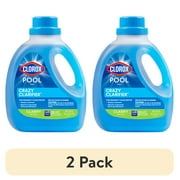 عبوتان من Clorox Pool&Spa Crazy Clarifier لمياه حمام السباحة الصافية بجنون، 92 أونصة