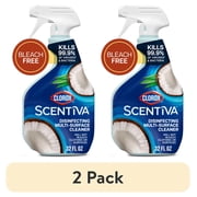 2 pack Clorox Scentiva Multi Surface Cleaner, Spray Bottle, Coconut & Waterlily, 32 fl oz