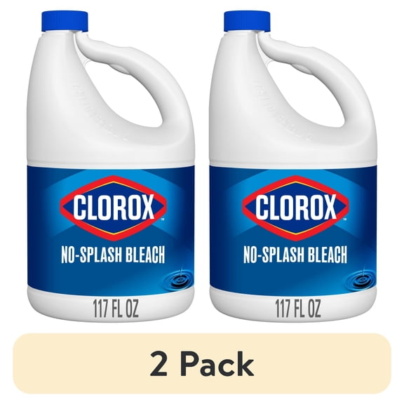(2 pack) Clorox No Splash Bleach, 117 fl oz