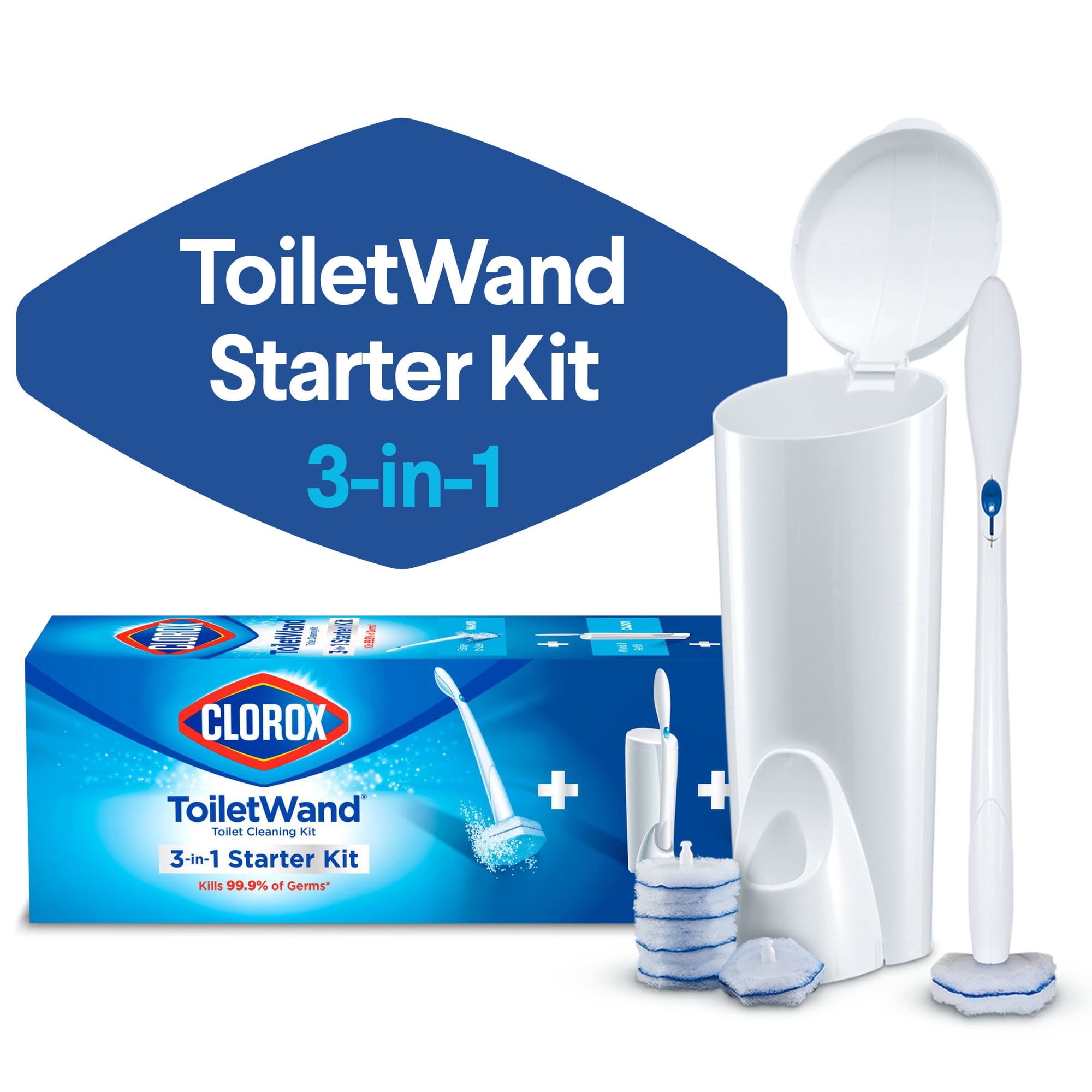 (2 pack) Clorox ToiletWand Disposable Toilet Bowl Brush Cleaner System