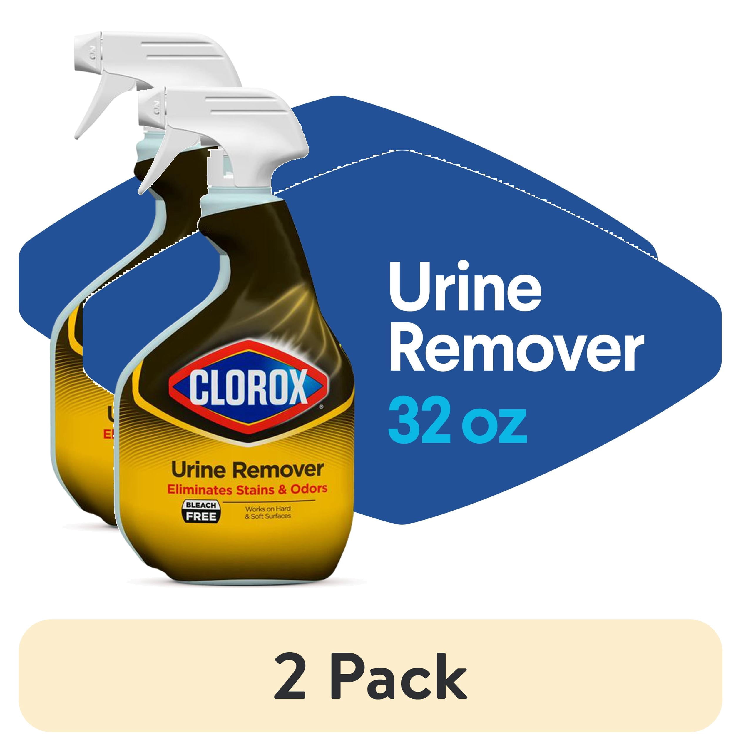 (2 pack) Clorox Urine Remover for Stains and Odors, Spray Bottle, 32 oz