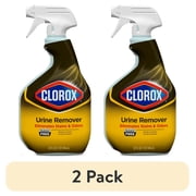 2 pack Clorox Urine Remover for Stains and Odors, Spray Bottle, 32 oz
