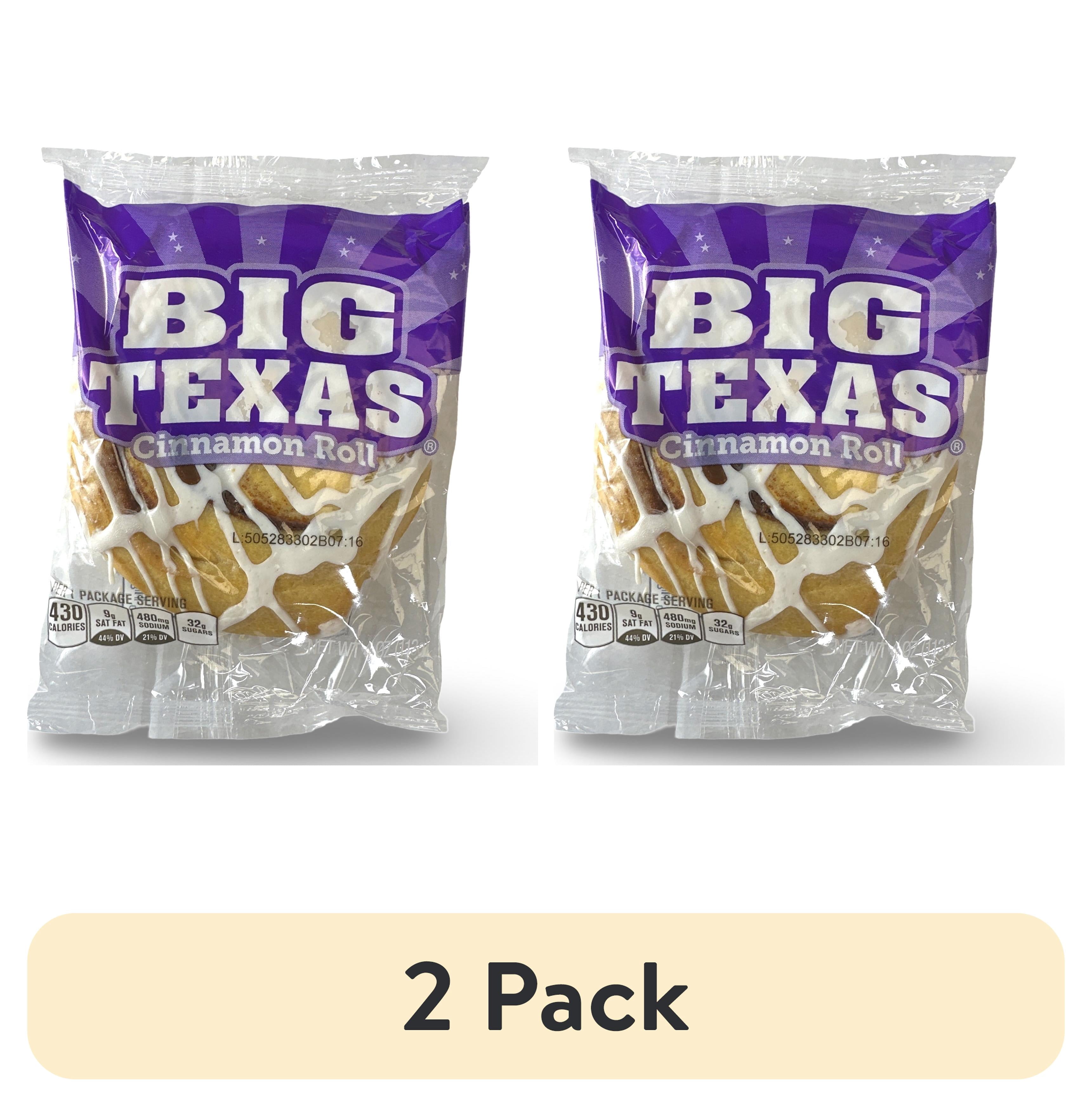 (2 pack) Cloverhill Big Texas Cinnamon Rolls, Individually Packaged, Pack of 6