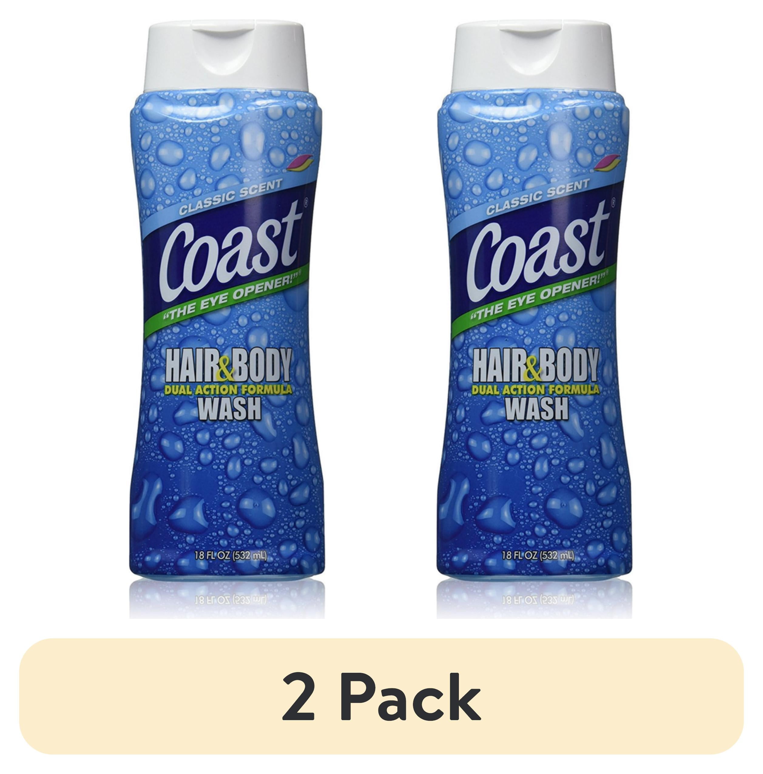 (2 pack) Coast Classic Scent Hair & Body Wash, 18 fl oz