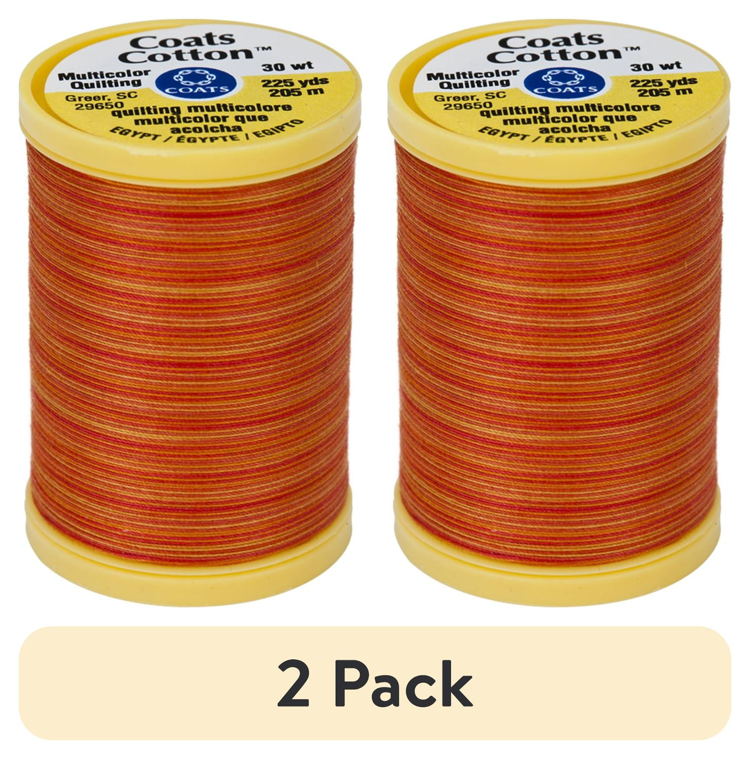 (2 pack) Coats Cotton Machine Quilting Thread Multicolor 225yd-Canyon Sunset