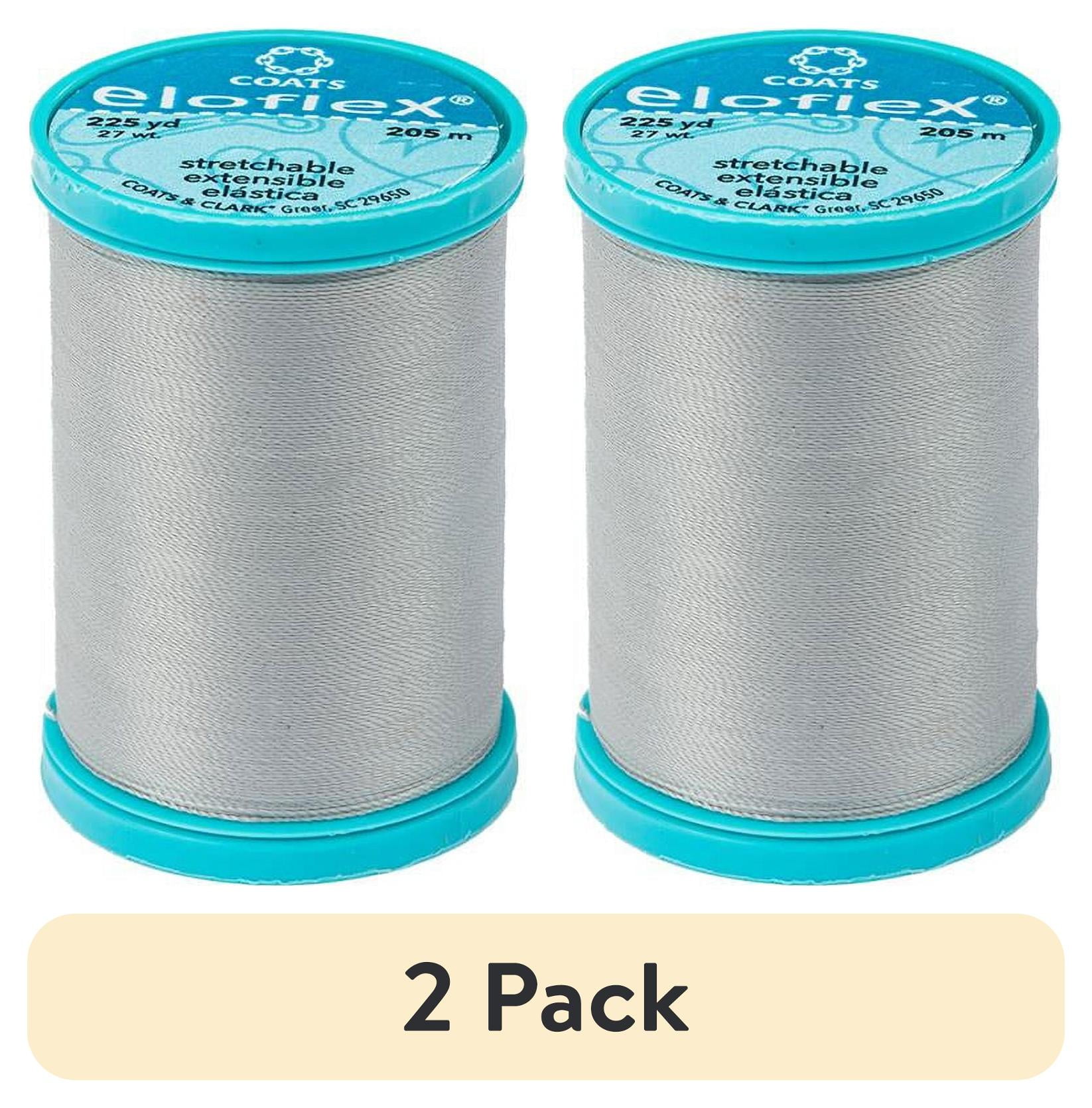(2 pack) Coats Eloflex Stretch Thread 225yd-Nugrey - Walmart.com