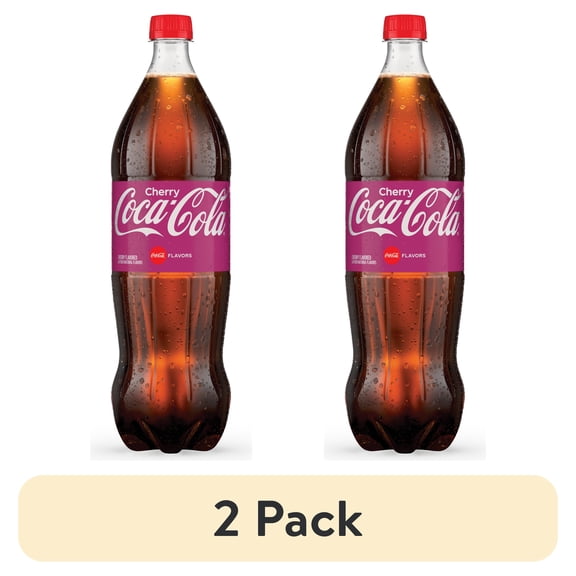 (2 pack) Coca-Cola Cherry Coke - 1.25 L- Pack of 2
