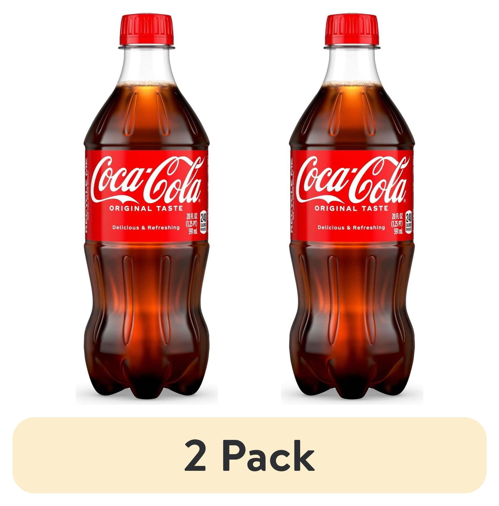 2 pack) Coca-Cola Classic Coke - 20 oz- Pack of 2 - Walmart.com