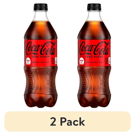 (2 pack) Coca-Cola Zero Sugar Coke - 20 oz (Packaging Varies)