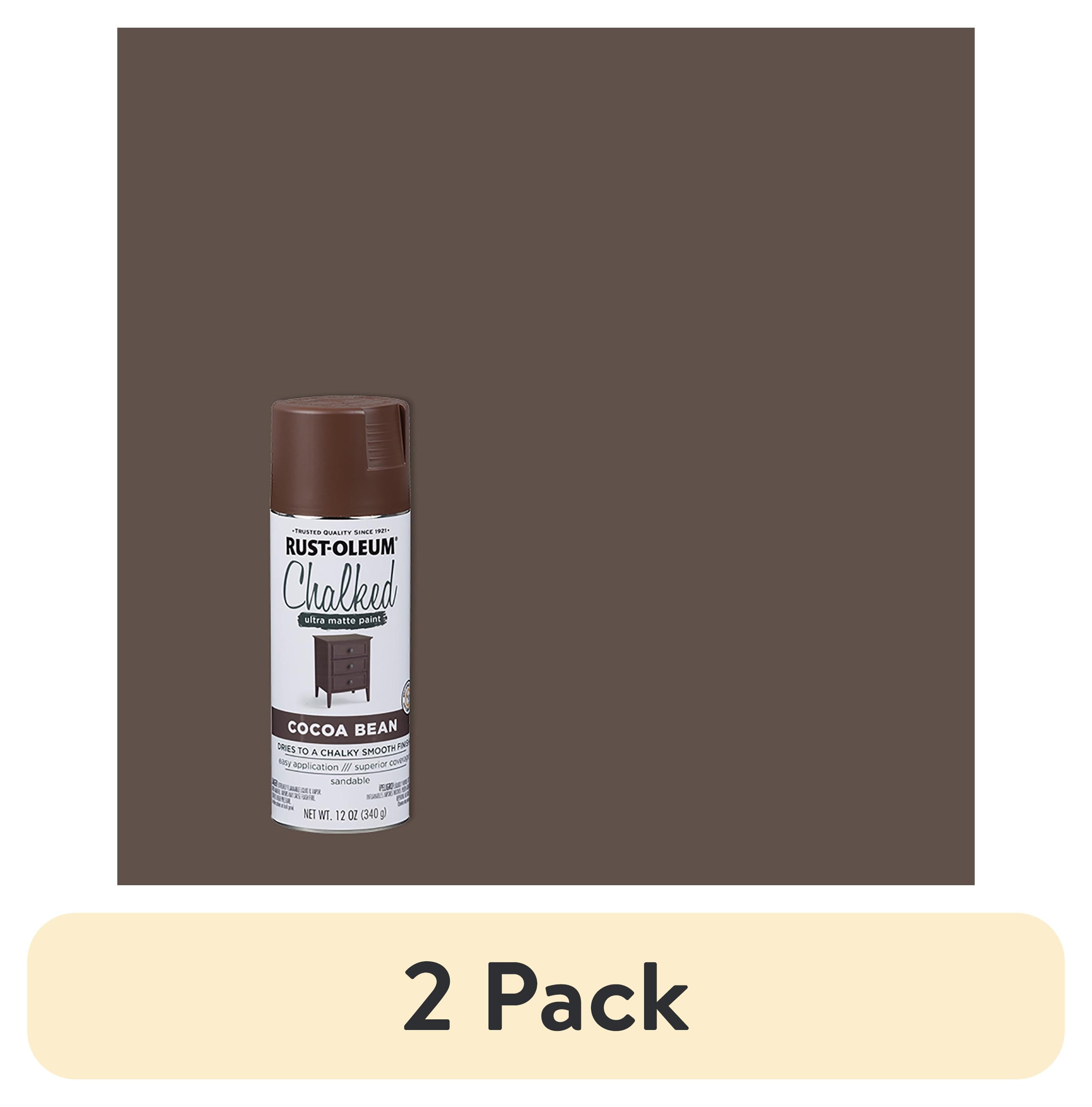 2 pack) Cocoa Bean, Rust-Oleum Ultra Matte Chalked Spray