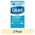 thumbnail image 1 of (2 pack) Colace Clear Stool Softener Soft Gel Capsules Constipation Relief 50mg Docusate Sodium, 28 Ct, 1 of 9
