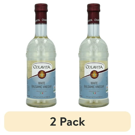 (2 pack) Colavita Gluten Free White Balsamic Vinegar, 17 Fluid Ounce Bottle