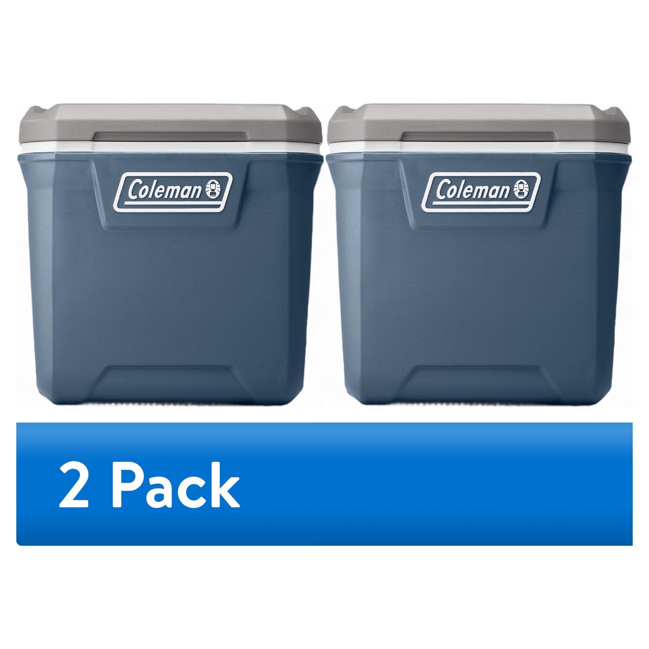 2 pack) Coleman Classic 60 QT Hard-Sided Ice Chest Cooler with