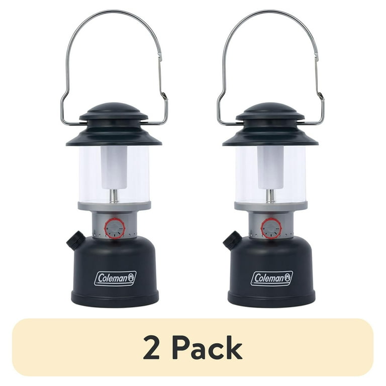 2 pack) Coleman Classic Recharge LED Lantern - 800 Lumens - Black