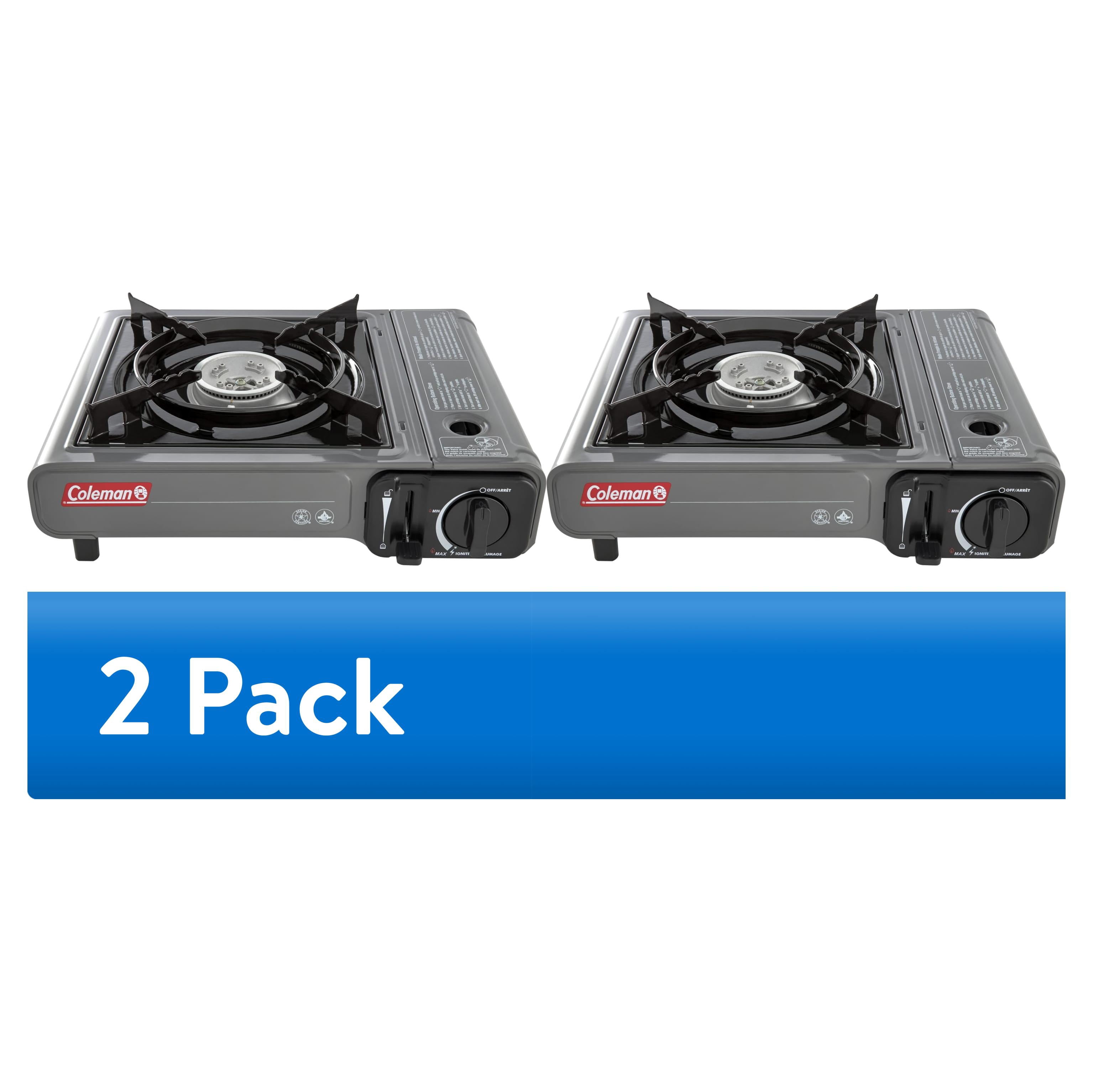 Coleman Tabletop Portable Butane Camping Stove, 1 Burner, Gray
