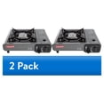thumbnail interactive-video image 1 of (2 pack) Coleman Tabletop Portable Butane Gas Camping Stove, 1 Burner, Gray, 1 of 10
