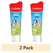 (2 pack) Colgate Bluey Kids Toothpaste with Fluoride, Cavity Protection, Mild Bubble Fruit Flavor, 4.6 oz Tube