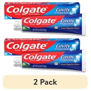 2 pack Colgate Cavity Protection Fluoride Toothpaste, Great Regular Mint Flavor, 6 oz