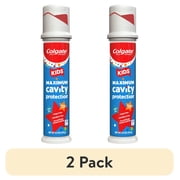 2 pack Colgate Kids Cavity Protection Toothpaste with Fluoride, Mild Bubble Fruit, 4.4 oz Pump