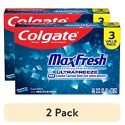 2 pack Colgate MaxFresh Cool Mint Toothpaste, 3 Pack, 6.3 oz