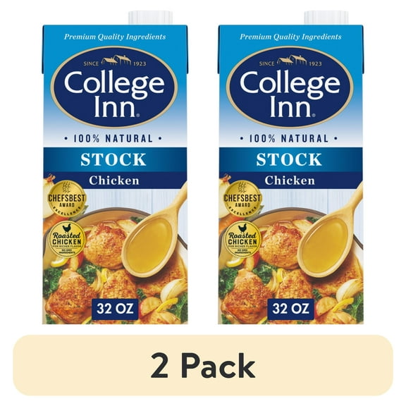 (2 pack) College Inn Chicken Stock, 32 oz Carton