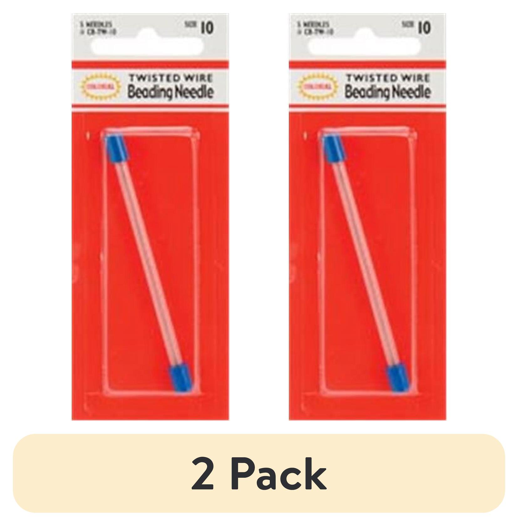 (2 pack) Colonial Needle Twisted Wire Beading Needles-Size 10 5/Pkg ...