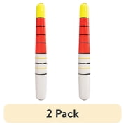 (2 pack) Comal Spring Stick Fishing Bobber, Pear Shape, Red and White