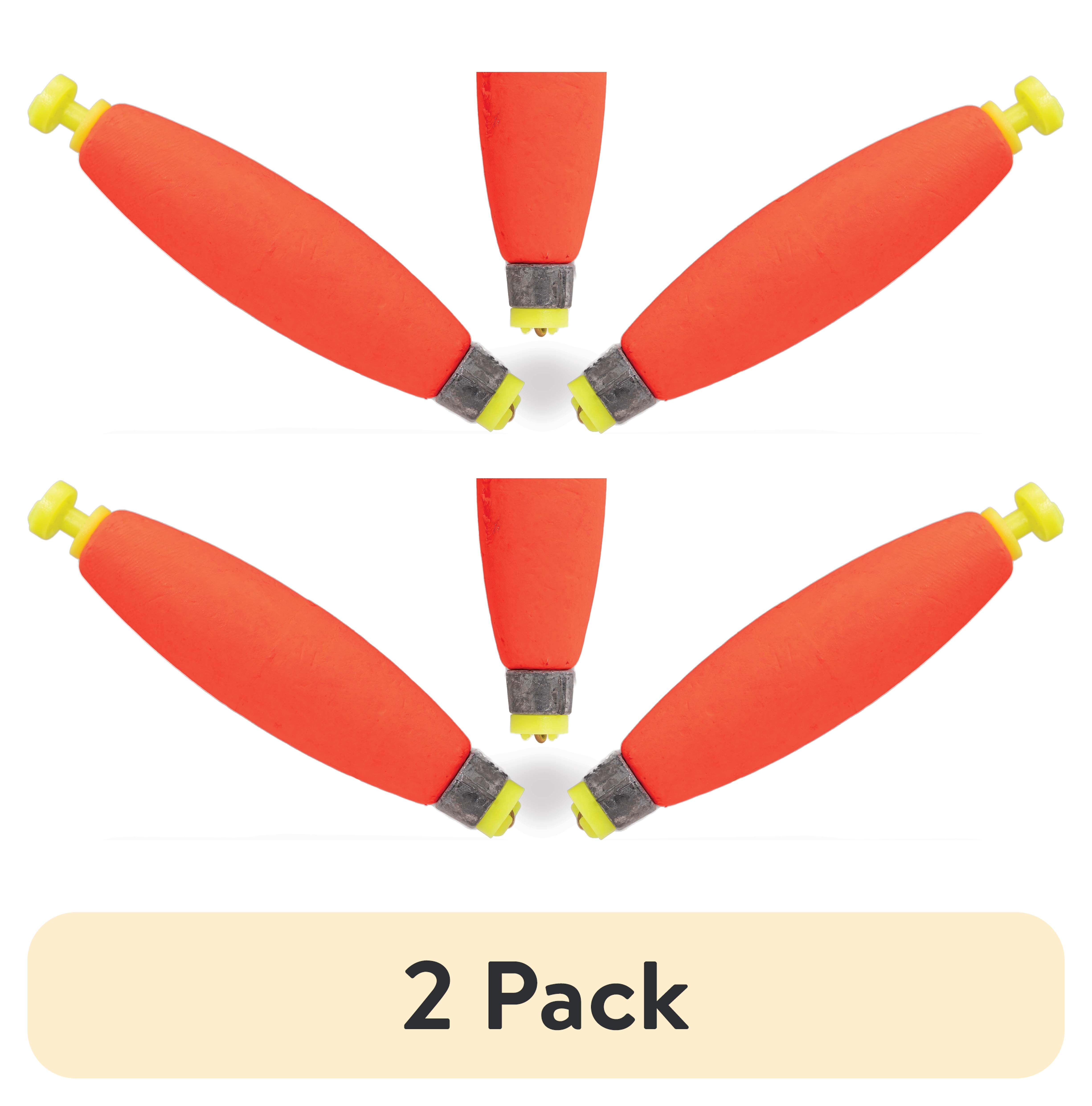 (2 pack) Comal Cigar Snap-on Float with Bright Finish for Freshwater Fishing