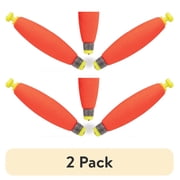 (2 pack) Comal Cigar Snap-on Float with Bright Finish for Freshwater Fishing