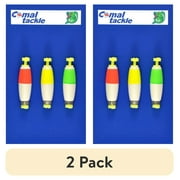 (2 pack) Comal Cigar Snap-on Float with Bright Finish for Freshwater Fishing