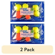 (2 pack) Comal Round Foam Snap-On Fishing Bobbers, 8-Pack